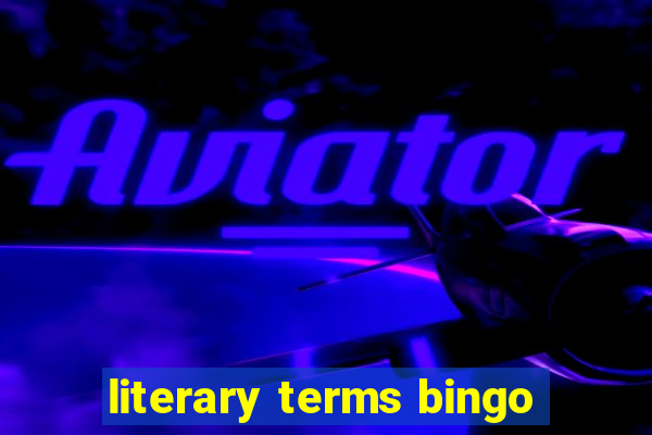 literary terms bingo