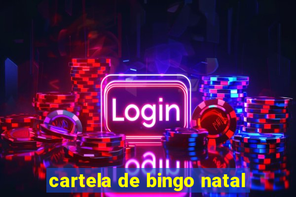 cartela de bingo natal