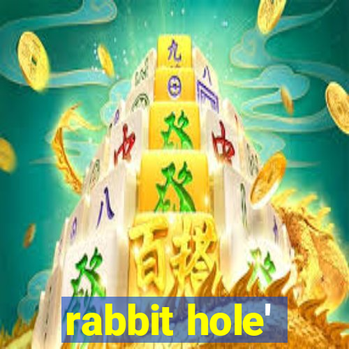 rabbit hole'