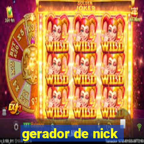 gerador de nick