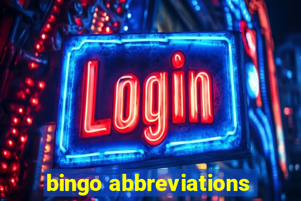 bingo abbreviations