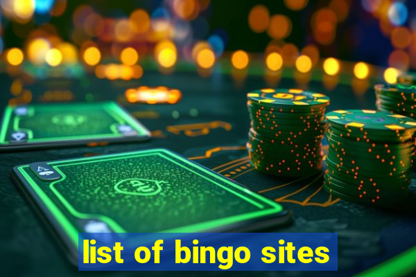 list of bingo sites