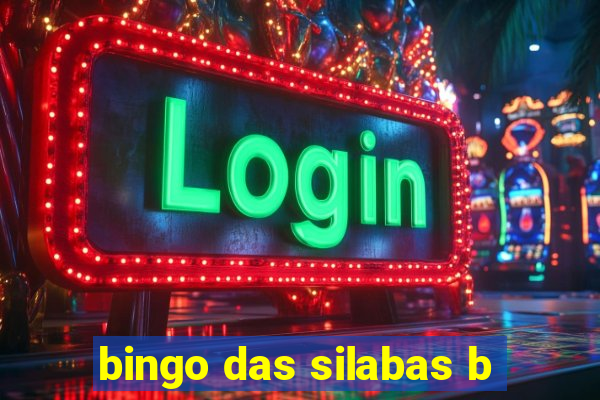 bingo das silabas b