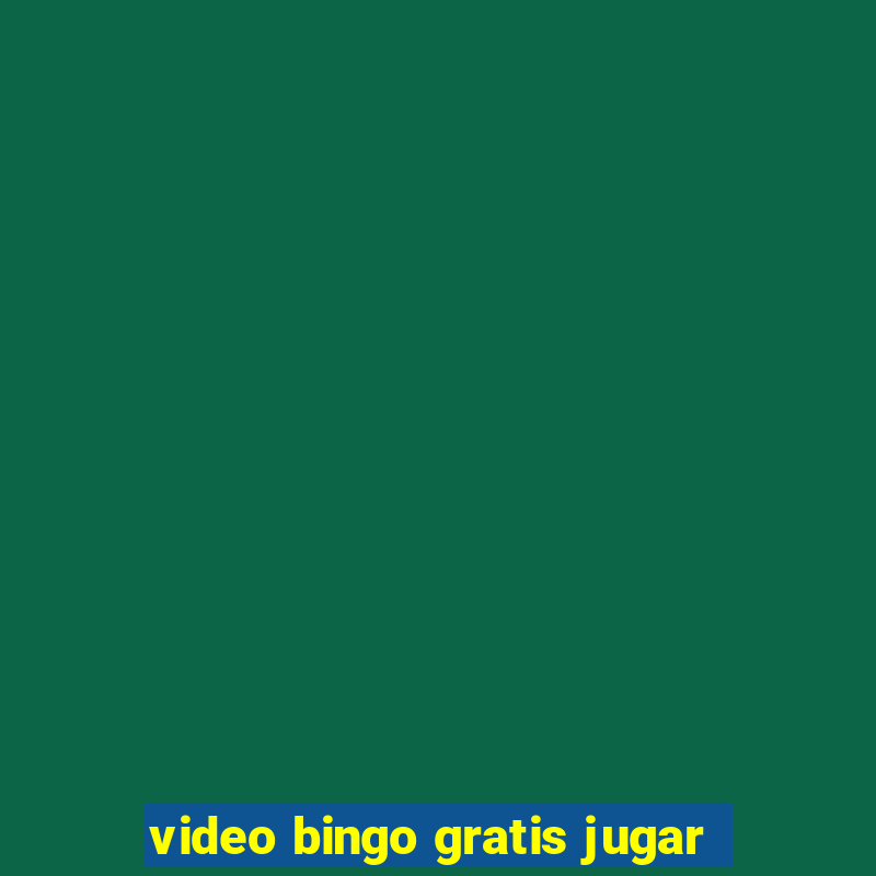 video bingo gratis jugar