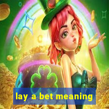 lay a bet meaning