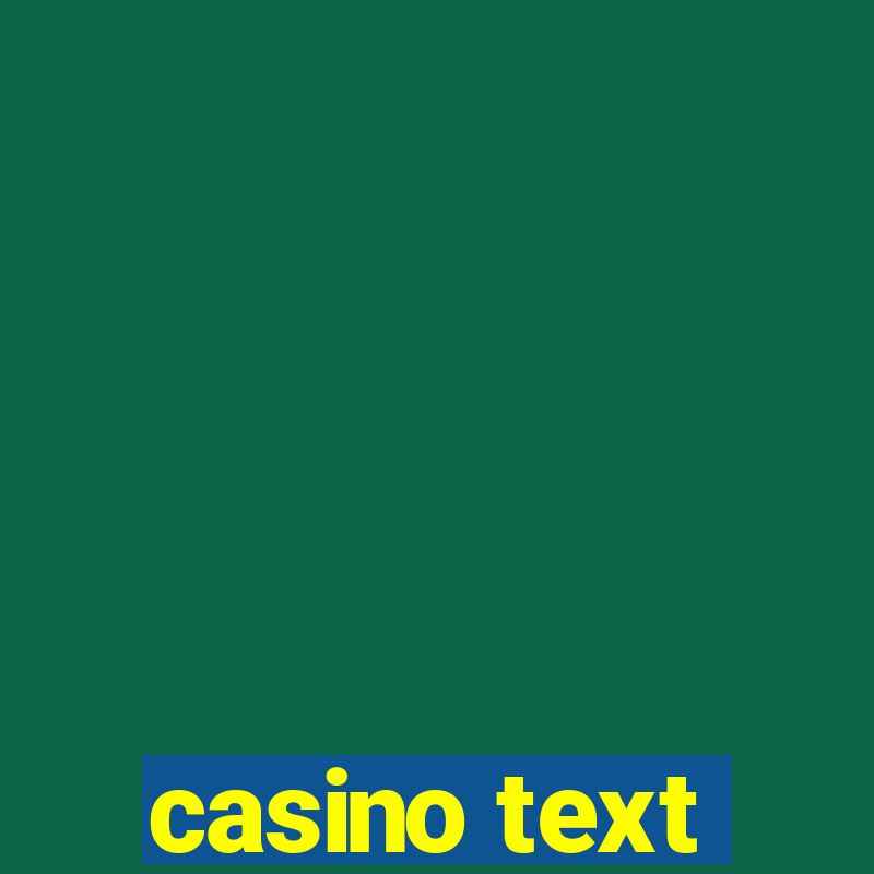 casino text