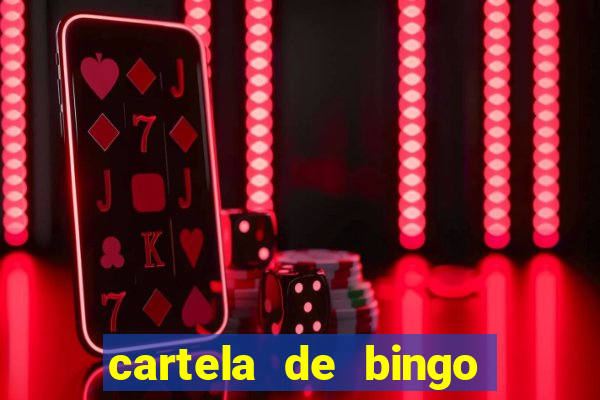 cartela de bingo para cha revela??o