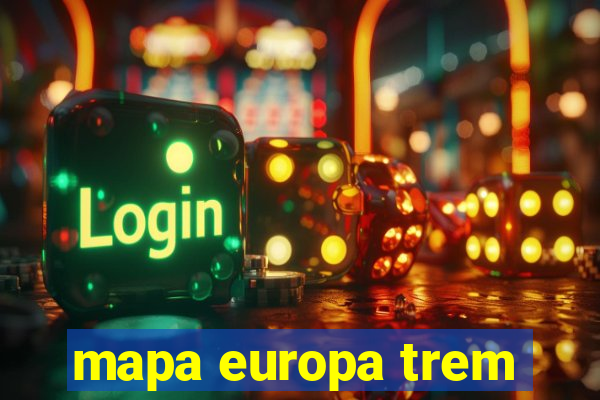 mapa europa trem