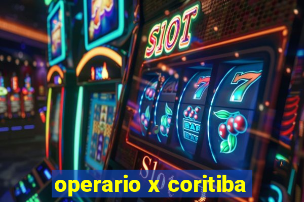 operario x coritiba