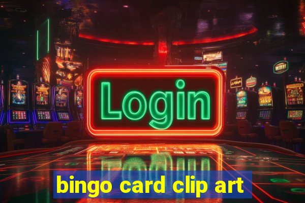 bingo card clip art