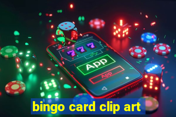 bingo card clip art