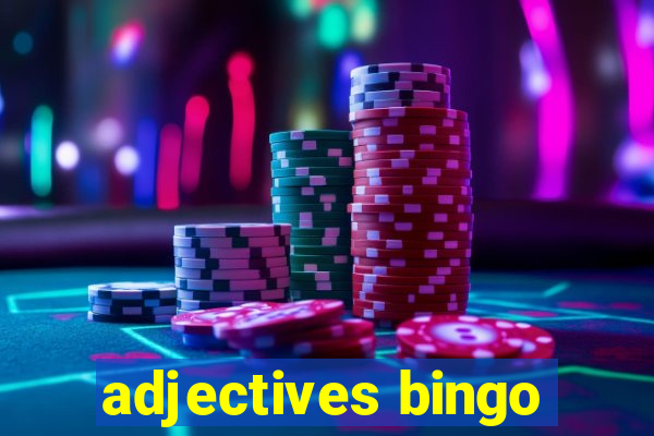 adjectives bingo