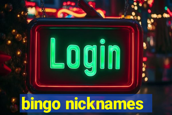 bingo nicknames