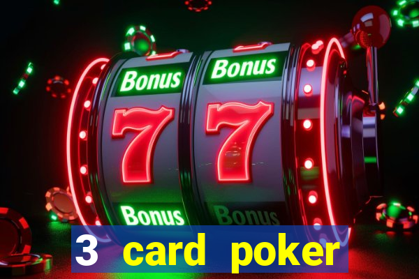 3 card poker casino game