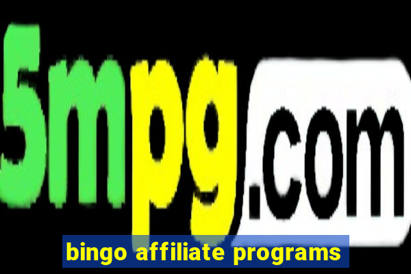 bingo affiliate programs