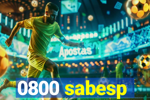 0800 sabesp