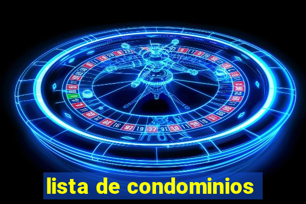 lista de condominios