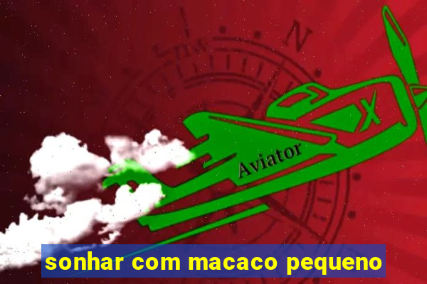 sonhar com macaco pequeno