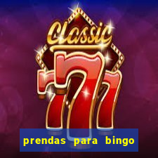 prendas para bingo em fam铆lia