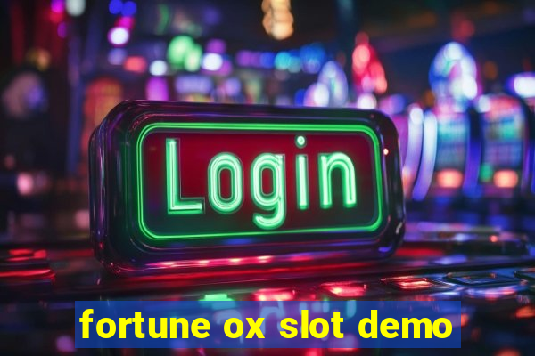 fortune ox slot demo