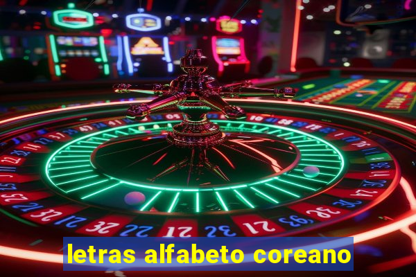 letras alfabeto coreano