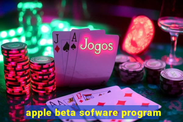 apple beta sofware program