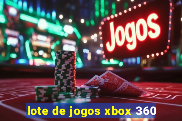 lote de jogos xbox 360