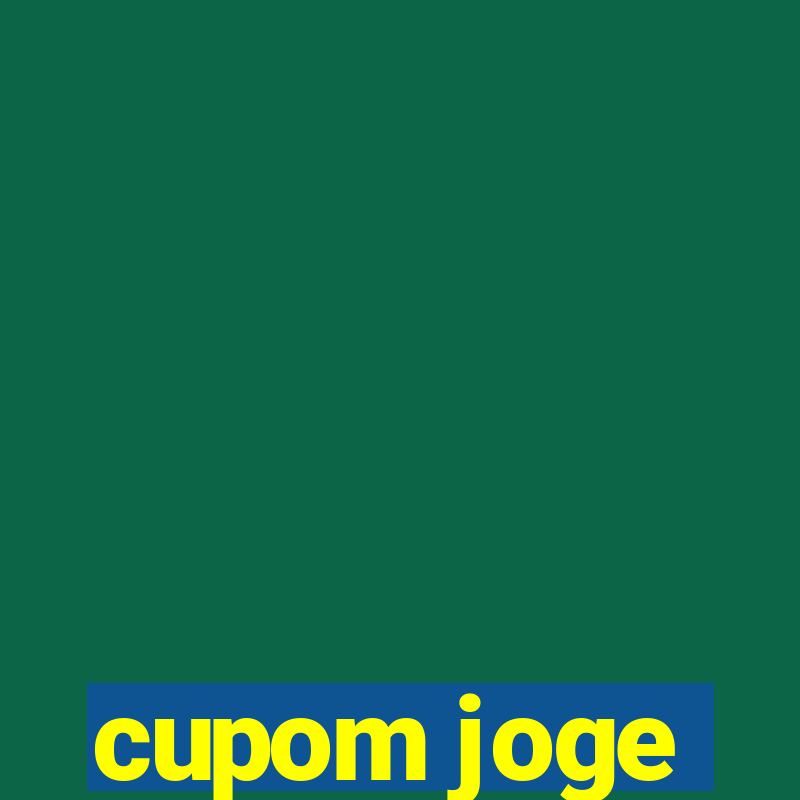 cupom joge