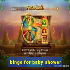 bingo for baby shower