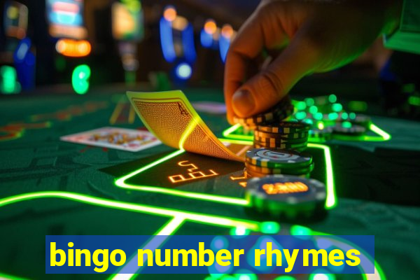 bingo number rhymes