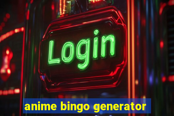 anime bingo generator