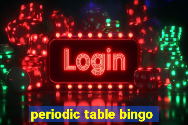 periodic table bingo