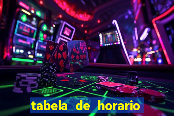 tabela de horario fortune tiger