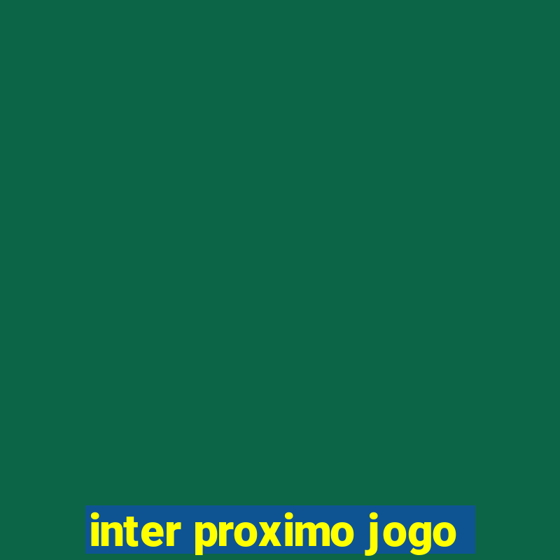 inter proximo jogo