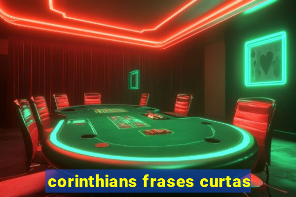 corinthians frases curtas