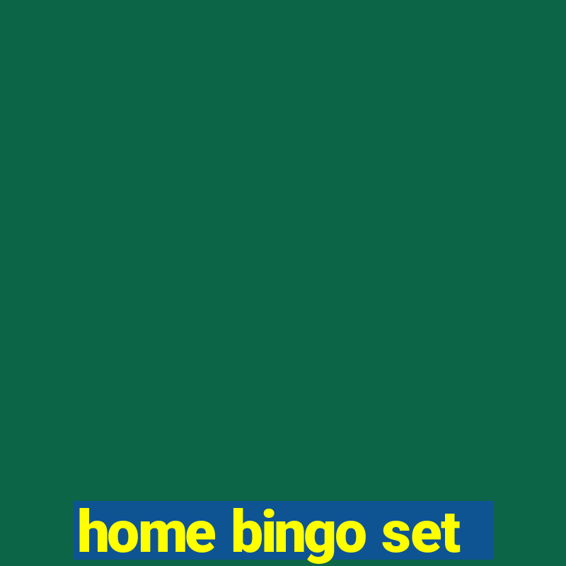 home bingo set