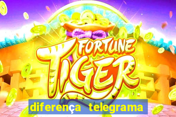 diferença telegrama e carta