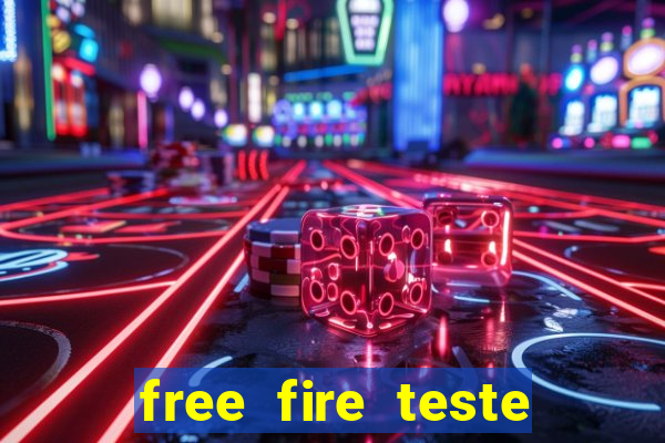 free fire teste grátis jogar agora