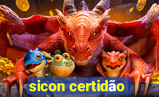 sicon certidão