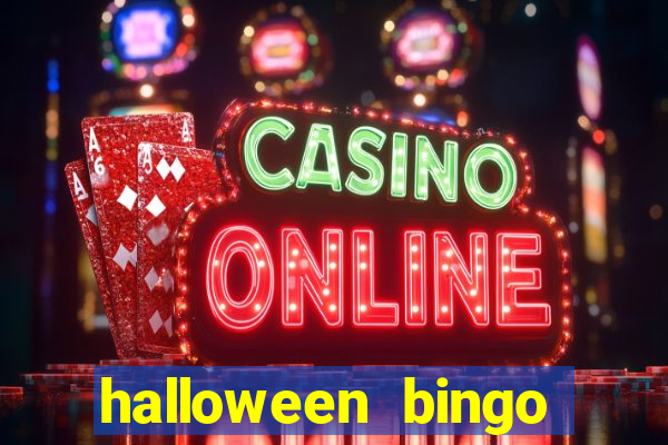 halloween bingo cards with numbers