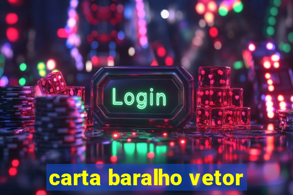 carta baralho vetor