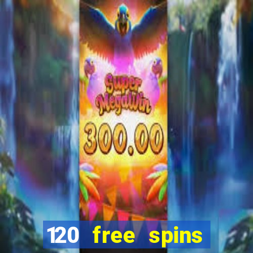 120 free spins online casino promotion