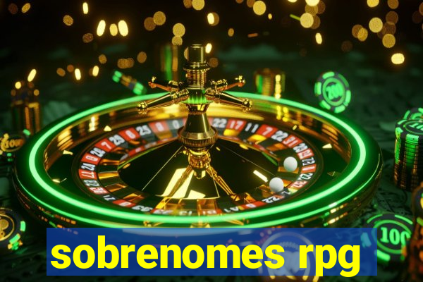 sobrenomes rpg