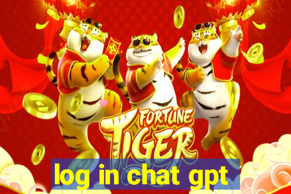 log in chat gpt