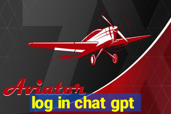 log in chat gpt