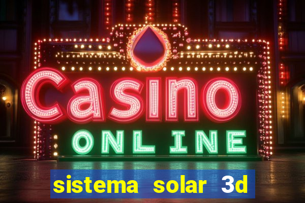 sistema solar 3d em movimento