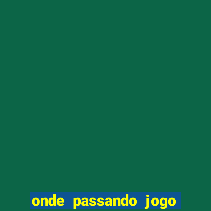 onde passando jogo do vasco