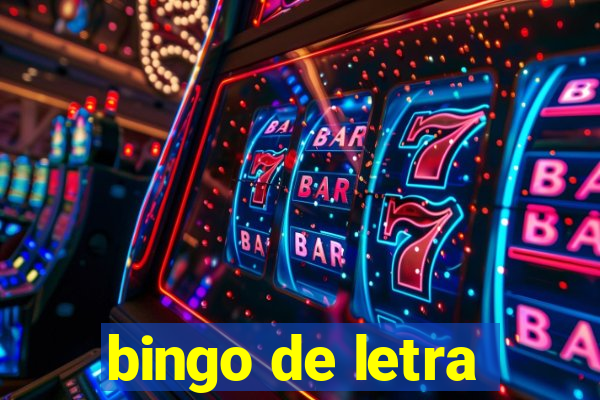 bingo de letra